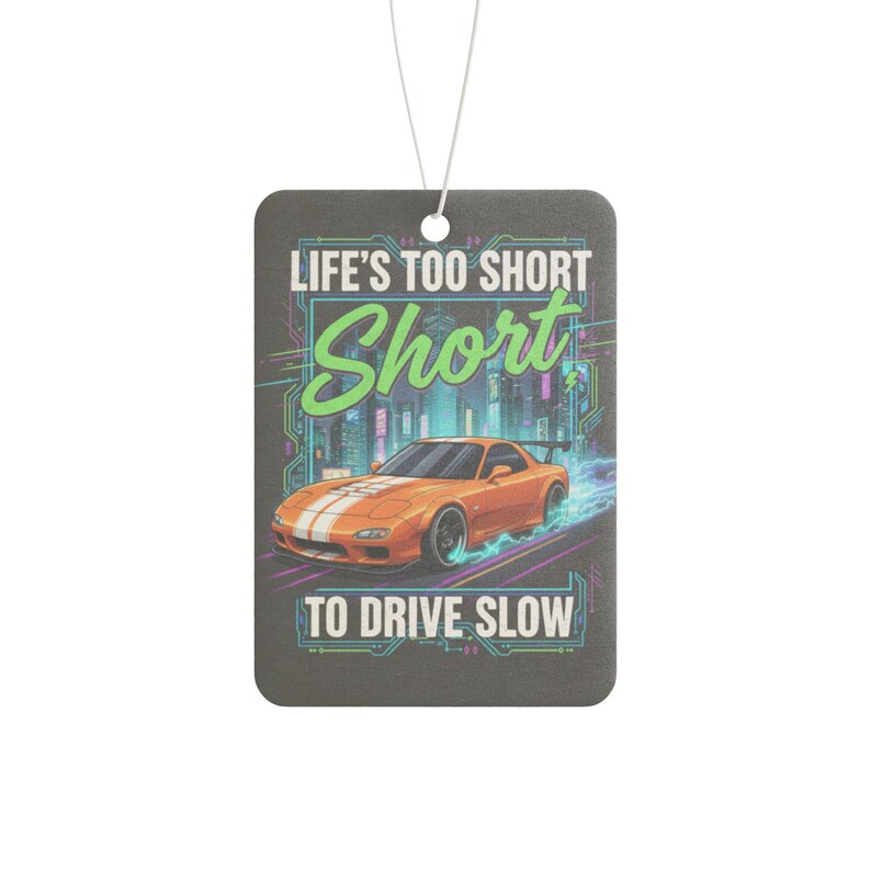 Car Lover Quote Air Freshener for Men / Funny Car Scent Accessory, Pine New Car Black Ice Fragrance, Gift for Him, Road Trip Car Decor image 4