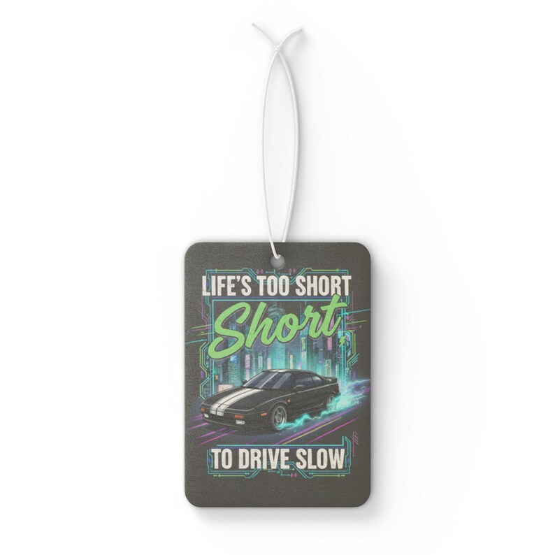 Car Lover Quote Air Freshener for Men / Funny Car Scent Accessory, Pine New Car Black Ice Fragrance, Gift for Him, Road Trip Car Decor image 5