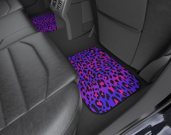 ピンクパンサー柄カーマット | 2枚セット | 運転好きのインテリア | 女の子へのギフト | 車へのギフト | 車用マット