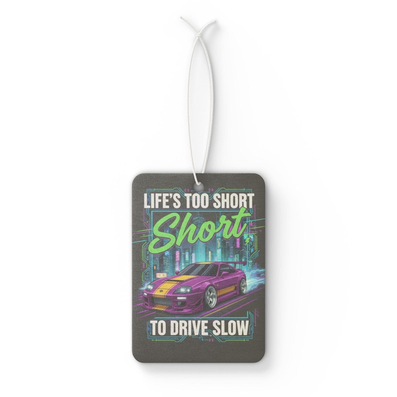 Car Lover Quote Air Freshener for Men / Funny Car Scent Accessory, Pine New Car Black Ice Fragrance, Gift for Him, Road Trip Car Decor image 4