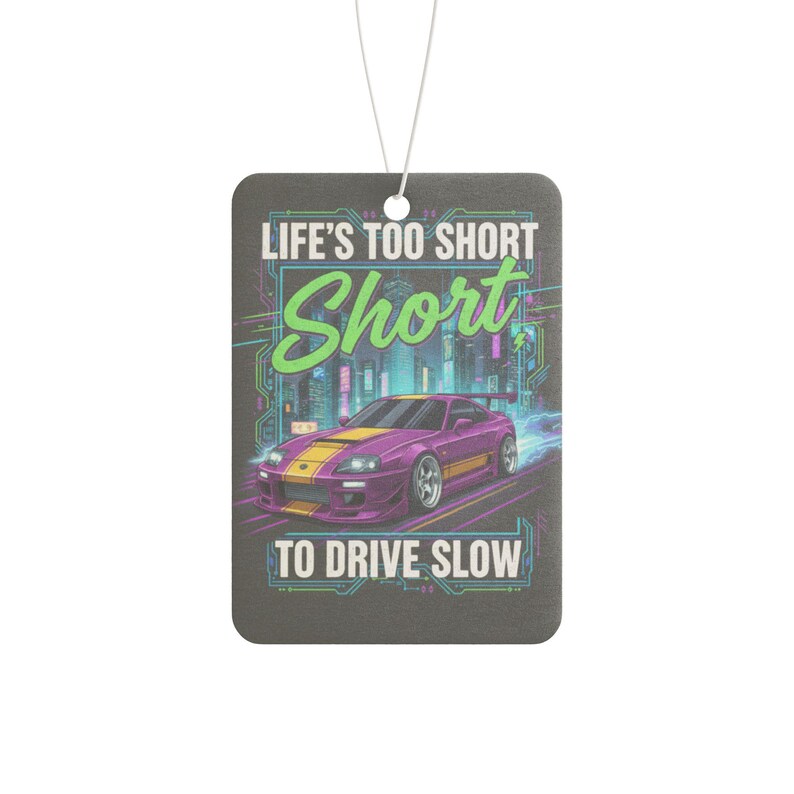 Car Lover Quote Air Freshener for Men / Funny Car Scent Accessory, Pine New Car Black Ice Fragrance, Gift for Him, Road Trip Car Decor image 5