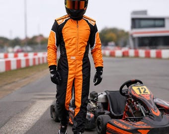 Men Go Kart Racing Suit Custom Any Color Design, Karting Race Suit