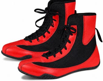 Handgemaakte boksschoenen heren | Op maat gemaakte vechtlaarzen, lichtgewicht trainingsschoenen