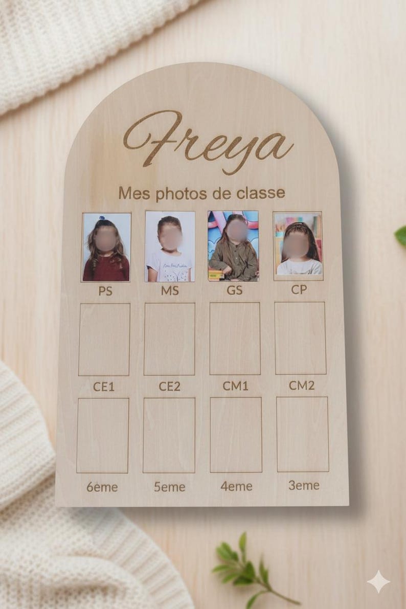 Personalized Wooden Class Photo Frame - School Memories From ...