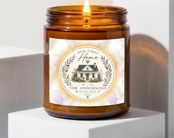 Onze eerste thuiskaars, custom housewarmingcadeau