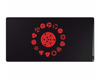 Sharingan Circle Desk Mat | Anime Ninja Symbol Gaming Mousepad