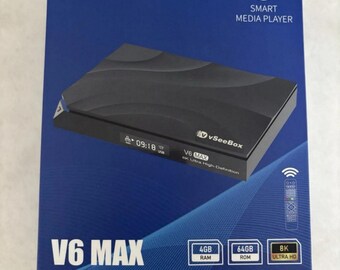 vSeeBox v6 Max - Newest Model - Tv Box | vSeeBox V6 Max Android Streaming Box – Authorized, Fast Ship