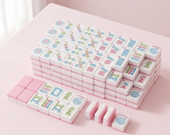 Conjunto de 166 peças de Mahjong Americano compatíveis com NMJL, peças de Mahjong em acrílico para Mahjong Americano, conjunto de jogo de Mahjong Premium