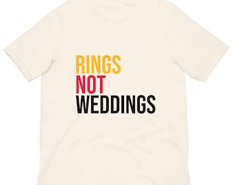 Rings Not Weddings Chiefs Shirt – Funny KC Football Tee, Super Bowl Gift for Fans