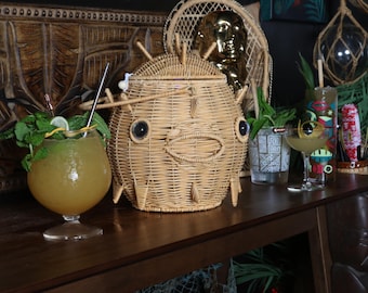 Puffer Purse - Lighted vintage inspired novelty pufferfish purse