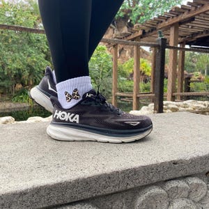 Embroidered Leopard-print Bow Socks / theme park outfit / comfortable / vacation outfit / magical character / accessories / gift /