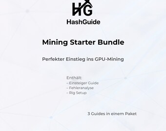 Mining Starter Bundle PDF | 3-in-1 Beginner Set | Mining Beginner Guide + Error Analysis + Rig Setup | Step-by-Step Mining Instructions