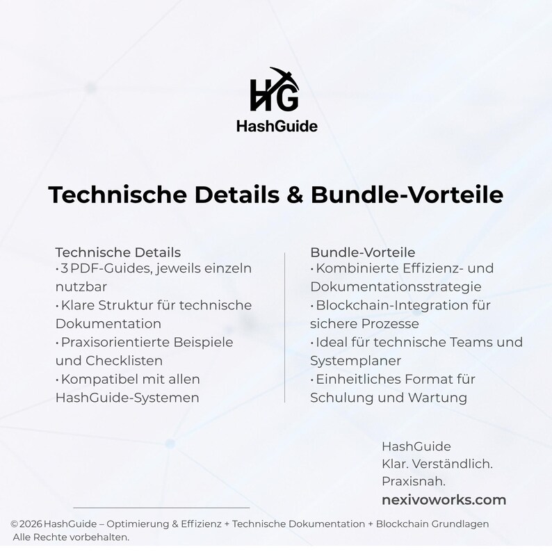 Optimización y eficiencia + Documentación técnica + Fundamentos de blockchain: paquete de 3 guías técnicas (PDF) imagen 4
