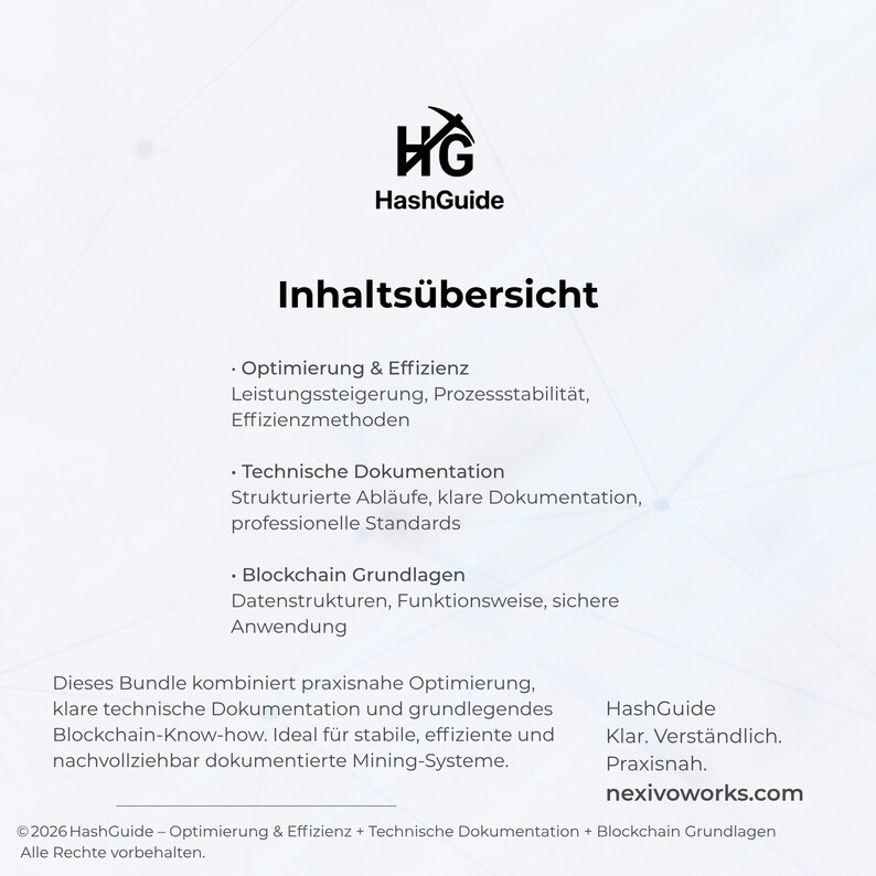 Optimización y eficiencia + Documentación técnica + Fundamentos de blockchain: paquete de 3 guías técnicas (PDF) imagen 2
