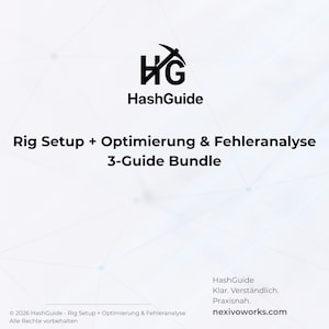 Configuration, optimisation et analyse des erreurs de votre installation de minage | Pack de 3 guides pour le minage | Stabilité, efficacité et dépannage (PDF)
