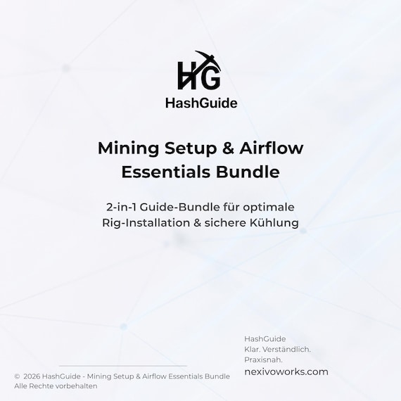 Mining Setup & Airflow Essentials Bundle | Rig Setup + Airflow Sicherheit | 2‑in‑1 Mining PDF