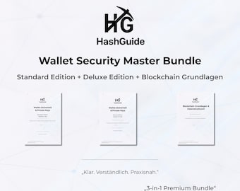 Wallet Security Master Bundle | Standard + Deluxe + Blockchain Basics | 390+ Pages Wallet Security PDF