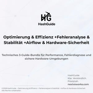 Optimering och effektivitet + Felanalys och stabilitet + Luftflödes- och hårdvarusäkerhet – Teknisk 3-guidepaket (PDF)