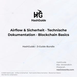 Airflow & Safety + Technical Documentation + Blockchain Basics – HashGuide 3-Guide Bundle (PDF)