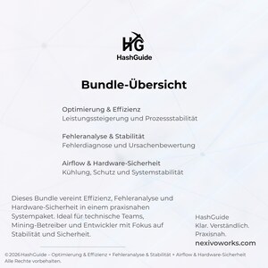 Optimization and efficiency + Error analysis & stability + Airflow and hardware safety – Technical 3-Guide Bundle (PDF) image 6