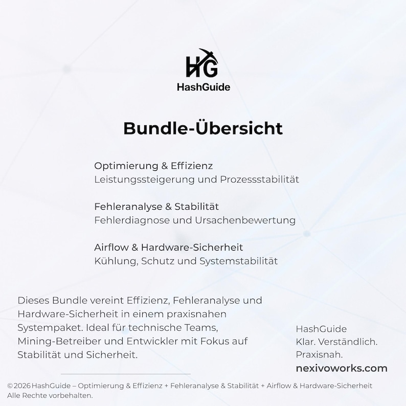 Optimization and efficiency + Error analysis & stability + Airflow and hardware safety – Technical 3-Guide Bundle (PDF) image 6