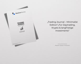Trading Journal PDF | Digital Trading Diary | Forex Journal | Crypto Trading Template | KPI tracking & setup analysis