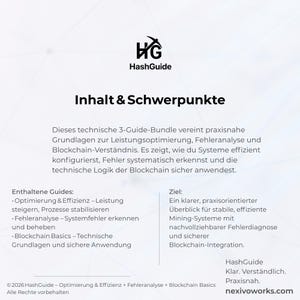 Optimisation du minage et analyse des erreurs + Notions de base de la blockchain – Pack de 3 guides techniques (PDF) image 2