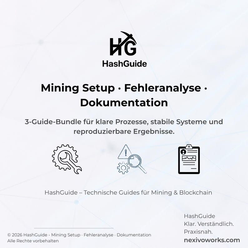 Mining Setup · Error Analysis · Documentation – 3-Guide Bundle (PDF, Edition 2026) image 1