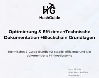 Optimalisatie & Efficiëntie + Technische documentatie + Blockchain-basisprincipes – Bundel met 3 technische handleidingen (PDF)