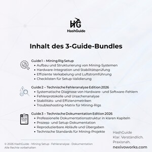 Mining Setup · Error Analysis · Documentation – 3-Guide Bundle (PDF, Edition 2026) image 2
