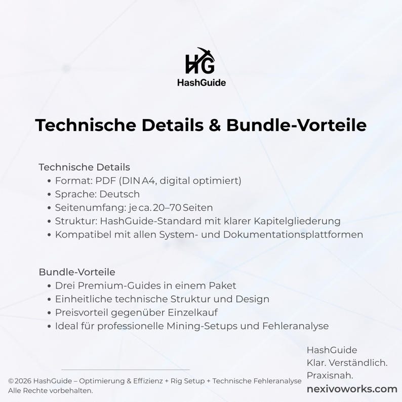 Mining Optimization & Efficiency + Rig Setup + Technical Fault Analysis – Technical 3-Guide Bundle (PDF) image 4