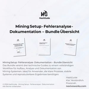 Mining Setup · Error Analysis · Documentation – 3-Guide Bundle (PDF, Edition 2026) image 6