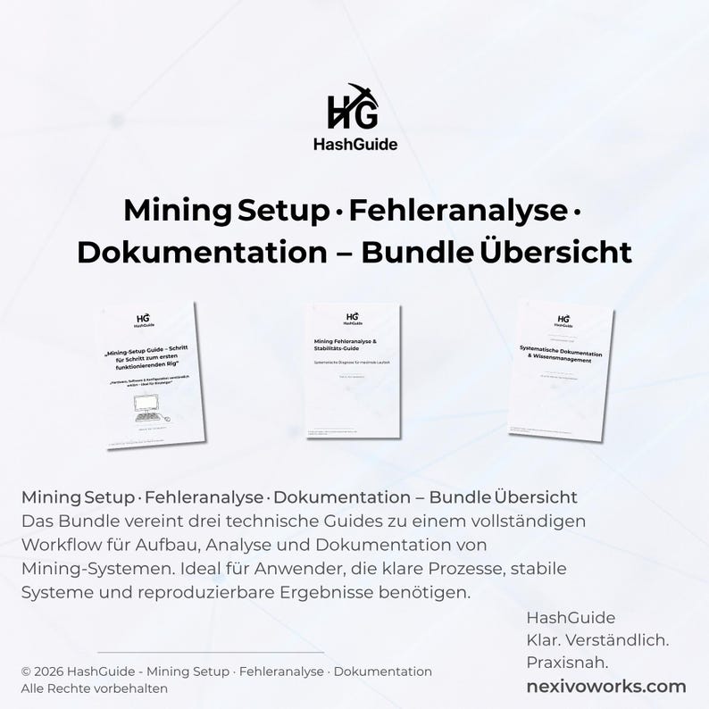 Mining Setup · Error Analysis · Documentation – 3-Guide Bundle (PDF, Edition 2026) image 6