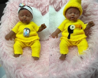 Handgemachte Mini ZURU Baby Doll Outfit | 6cm Puppenkleidung Set