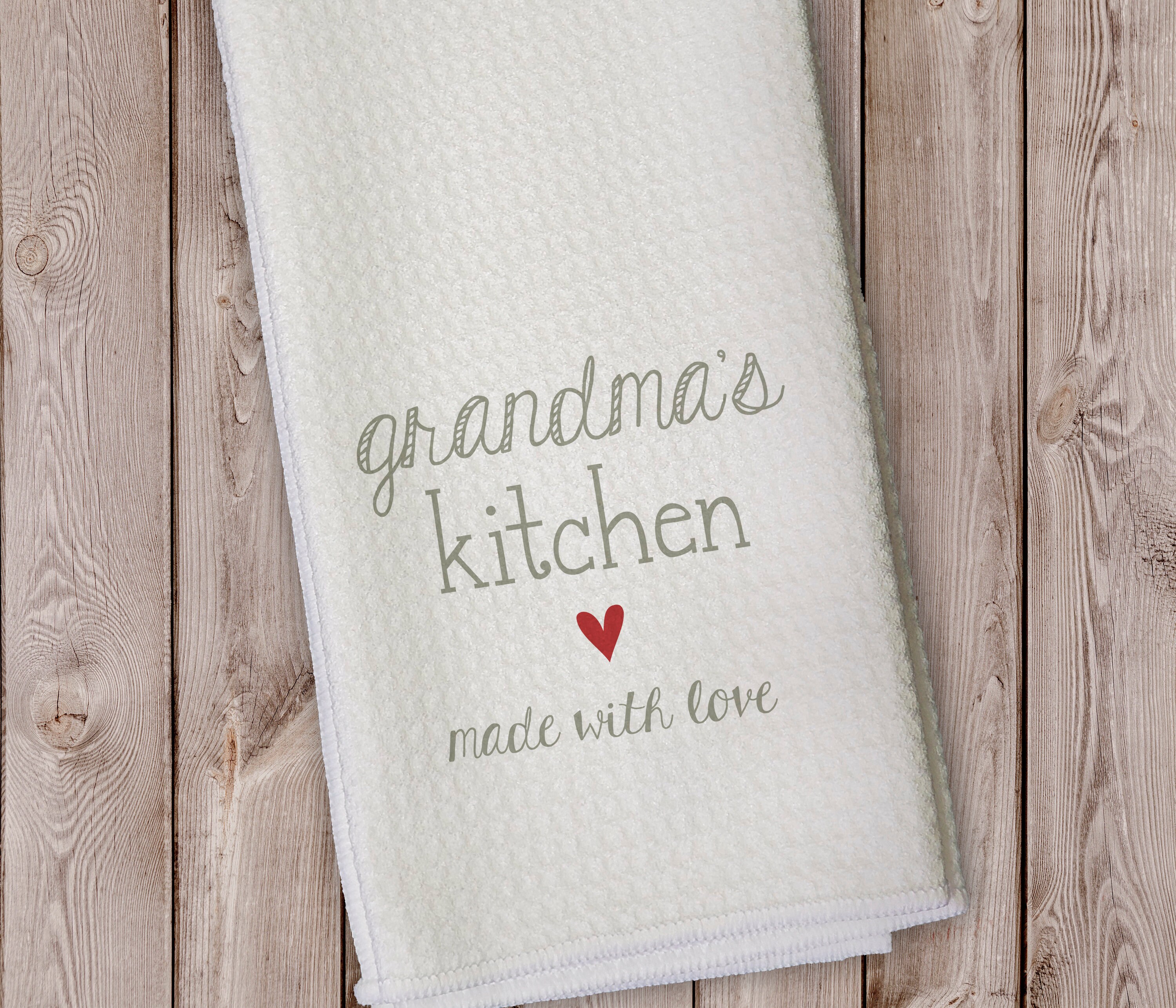 Grandma's Kitchen Towels, Funny Kitchen Towel, Hand Towels, Grandma Gi –  Country Squared