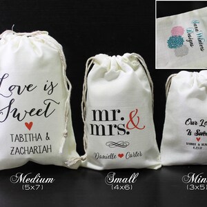 Print Your Logo Drawstring Pouches for Small Business, Merchandise, Packaging Ivory Cotton Fabric Bags Set of 12 1000 image 2