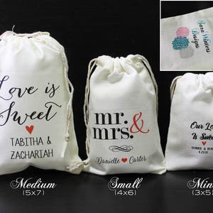 Las Vegas Wedding Personalized Cotton Bags Ivory Fabric - Etsy