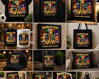 World Cup 2026 PNG Shirt Bundle | Football Graphic Design (Digital Download)