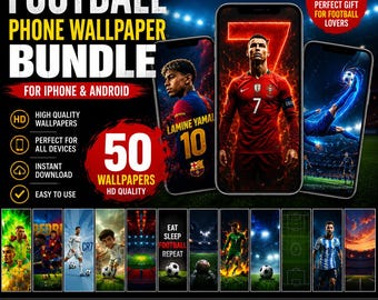 Fußball Handy-Hintergründe | Fußball Handy Hintergründe für iPhone & Android (Digitaler Download)