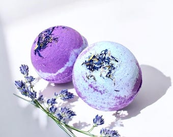 Badbomb med hampafröolja | Återfuktande bubbel med lavendel och eukalyptus | Veganskt spabad