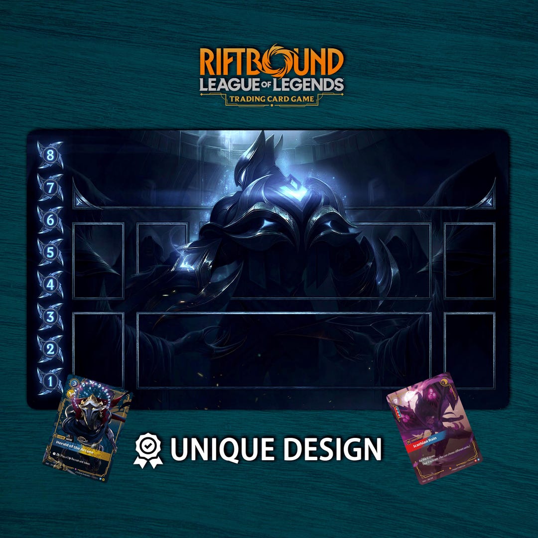 Riftbound Playmat Zed Edition • Custom Board Game Mat With Zones ...