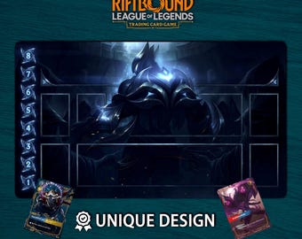 Riftbound speelmat Zed Edition • Aangepaste bordspelmat met zones • Fysieke TCG-speelmat of digitale download • League of Legends 60 x 35