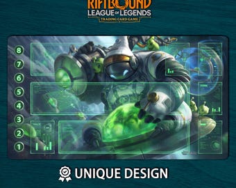 Bard League of Legends-speelmat • Riftbound TCG-bordspelmat (digitale of fysieke pad, 60 x 35 cm)