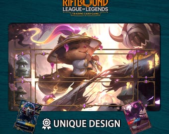 Teemo League of Legends-speelmat • Riftbound TCG-bordspelmat (digitale of fysieke pad, 60 x 35 cm)