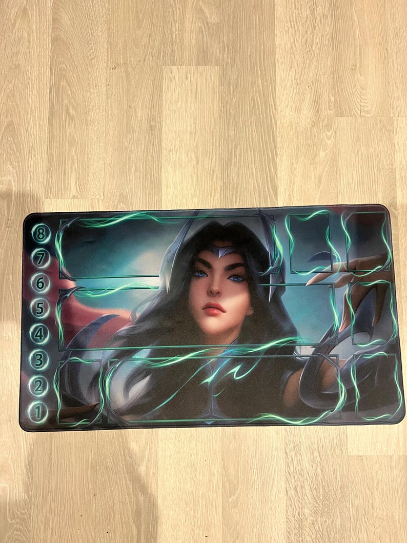 Riftbound Playmat Double Kai'sa Akali Edition • Custom Board Game Mat ...