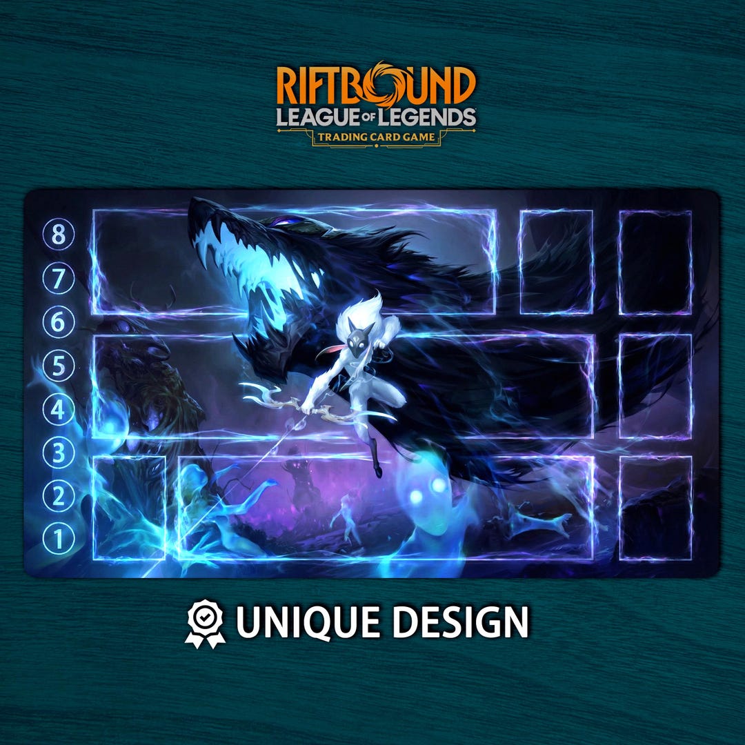 Riftbound Playmat Kindred Edition • Custom Board Game Mat With Zones ...