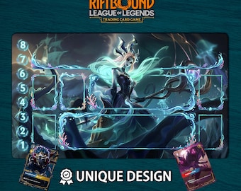 Nami League of Legends-speelmat • Riftbound TCG-bordspelmat (digitale of fysieke pad, 60 x 35 cm)