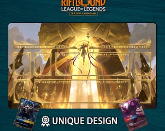 Riftbound speelmat Azir Edition • Aangepaste bordspelmat met zones • Fysieke TCG-speelmat of digitale download • League of Legends 60 x 35