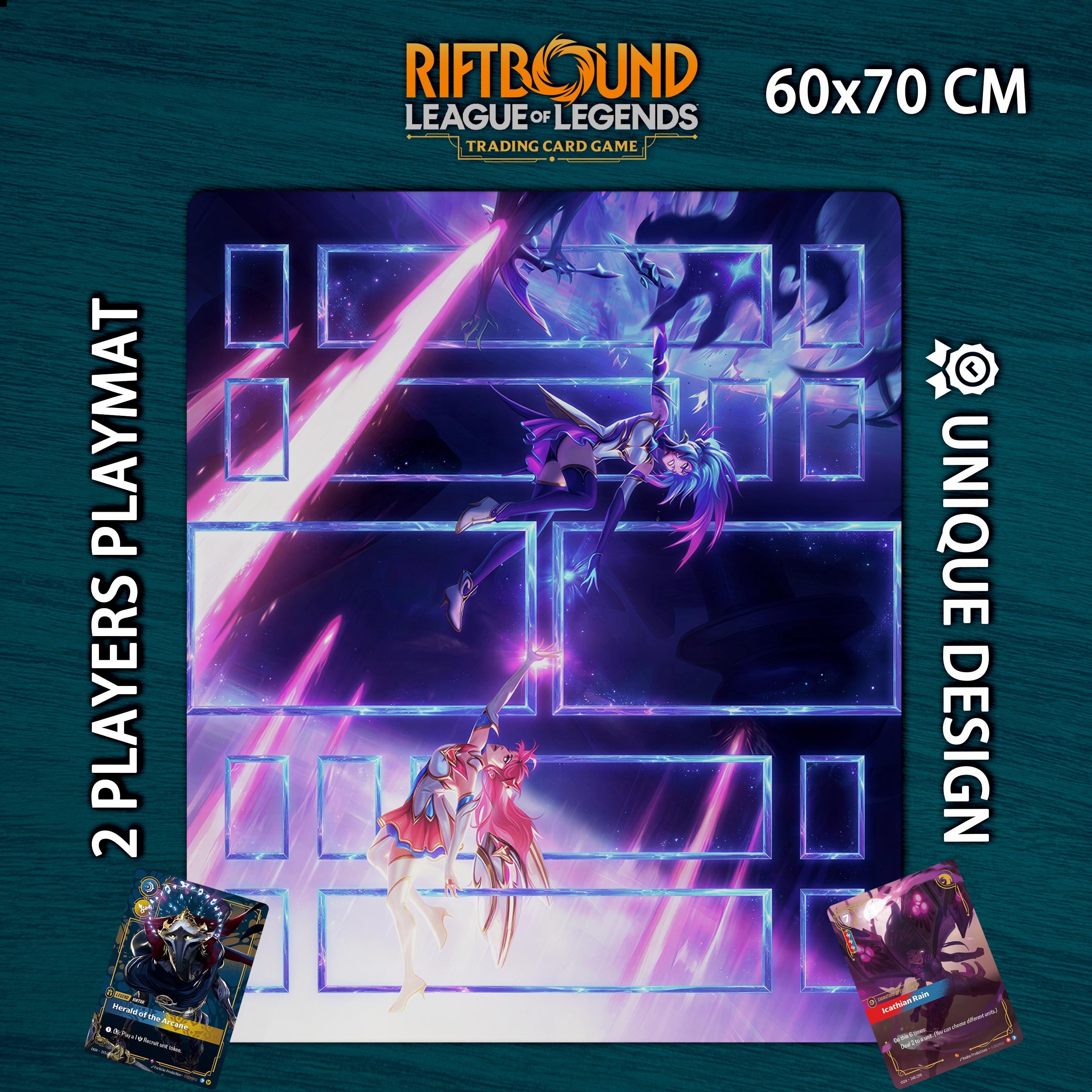 Riftbound Playmat Garen Edition • Custom Board Game Mat With Zones ...
