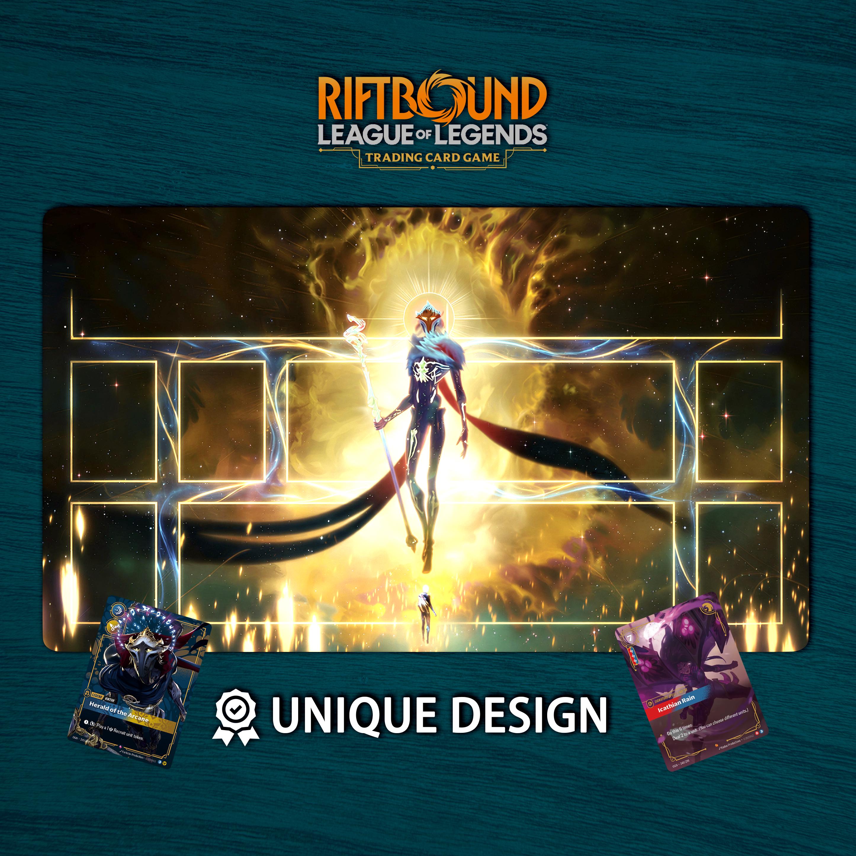 Riftbound Playmat Garen Edition • Custom Board Game Mat With Zones ...